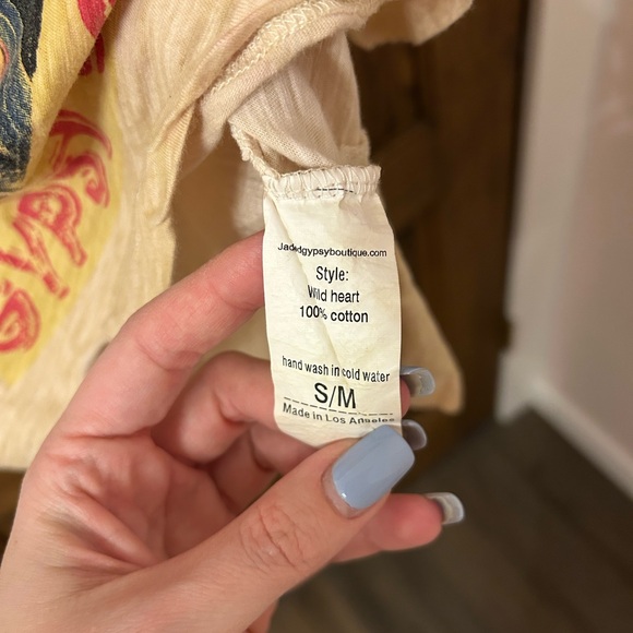 Jaded Gypsy Wild Heart Gypsy Soul Graphic Tee Small/Medium - Picture 10 of 10